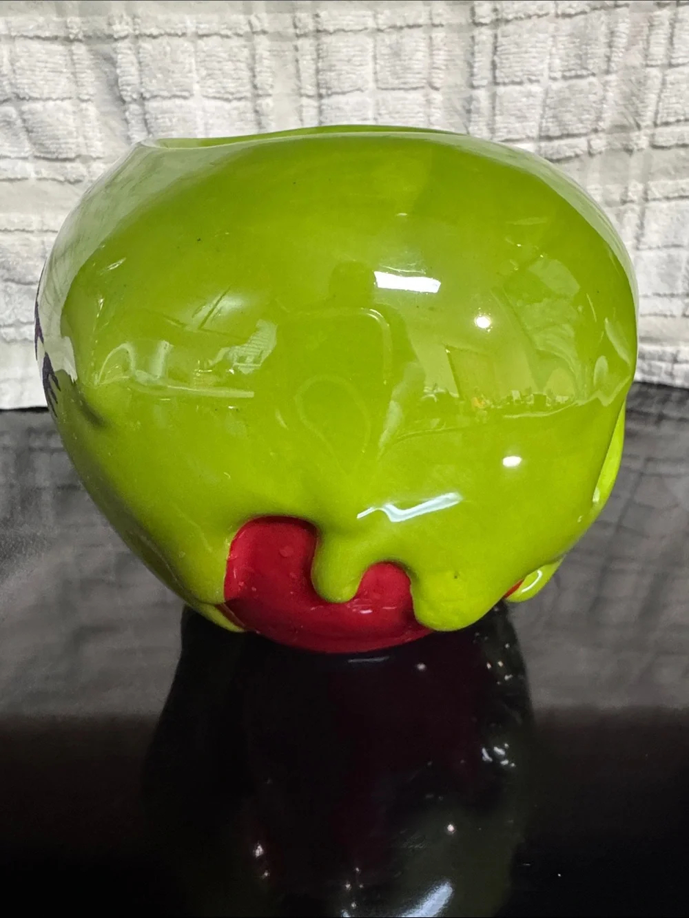 2019 Disney Snow White Poison Apple JUST ONE BITE Halloween Candle Holder NoLid